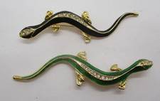 2 Vintage Lizard Anole Gecko
