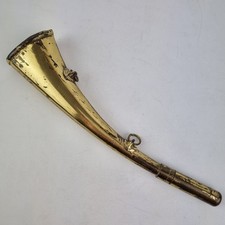 Vintage Brass Hunting Horn 24.8cm Long