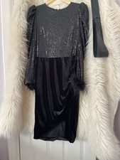 Lavish Alice Black Sequin Midi