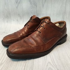 CLARKS FLEXLIGHT MENS BROWN LEATHER LACE UP DERBY SHOES SMART FORMAL UK 9.5 