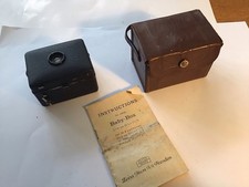 Zeiss Ikon Baby Box  Vintage Camera With Leather Case And Instructions