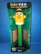 RETIRED Giant 12" PEZ DISPENSER - SESAME STREET 35th Anniversary Musical BERT