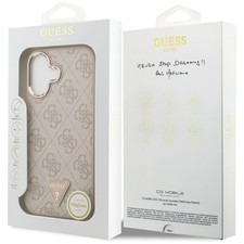 Guess 4G Triangle Logo Case with MagSafe for iPhone 17 6.3" Rose Gold