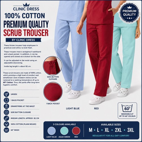 Unisex cotton scrub - unisex,
