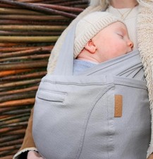 Caboo Baby Carrier. Organic Cotton. Colour Driftwood Marl/Beige/Coffee