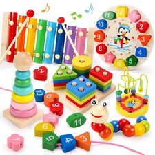 6pcs Montessori Wooden Toys