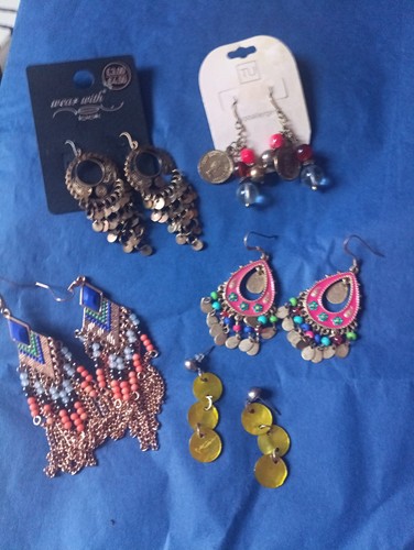 Boho vintage earrings - boho,