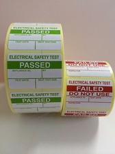 PAT Test Labels Stickers 1500 PASSED + 100 FREE FAILED  FREE P+P.