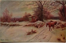 OLD POSTCARD WINTER LANDSCAPE