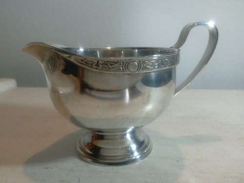 Silver plated milk jug - milk,