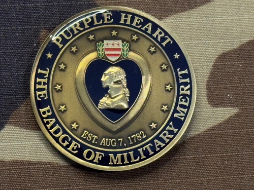 Purple heart medal badge - purple,
