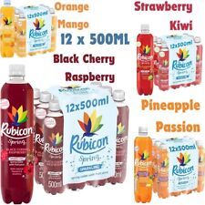 Rubicon Sparkling Spring Water with Real Fruit Juice &Natural Flavours 12 x500ML