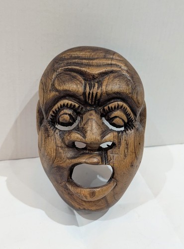 Hand carved wooden - wooden, mask
