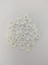 10 Pack Screw Cover Caps Hinged White Dark Brown Light brown