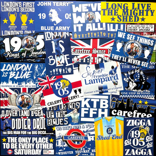 100 chelsea stickers - 100,