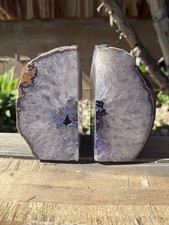 Pair of Purple Dyed Quartz