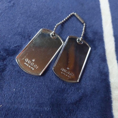 Gucci dog tag - tag, double