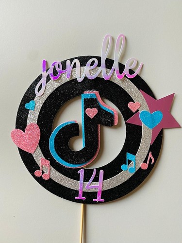 Tiktok personalised cake - tiktok,