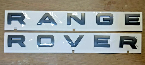 Range rover badge matte - badge, black