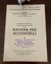 1932 ALFA ROMEO MAGNETI MARELLI BATTERY GUARANTEE - 1500 1750 6C 8C Isotta handb