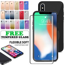 Shockproof Case For iPhone X  XS XR XS Max  & Free Full Cover Screen Protector