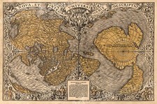 1530s Old Map of the World as