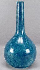 S Hancock & Sons Morris Ware George Cartlidge Mottled Blue Vase C. 1917-1923
