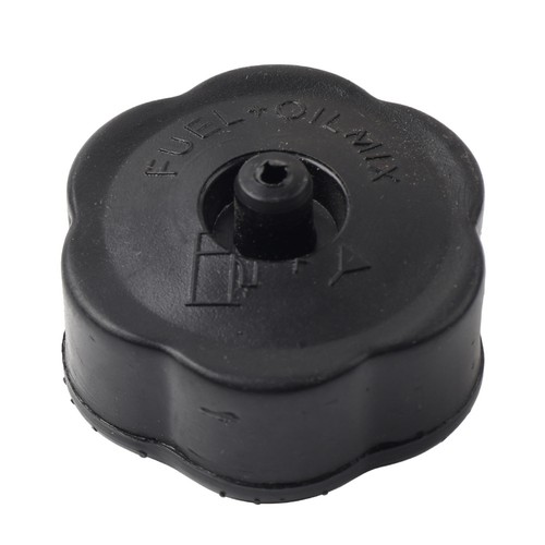 Black plastic oil tank cap - tank,