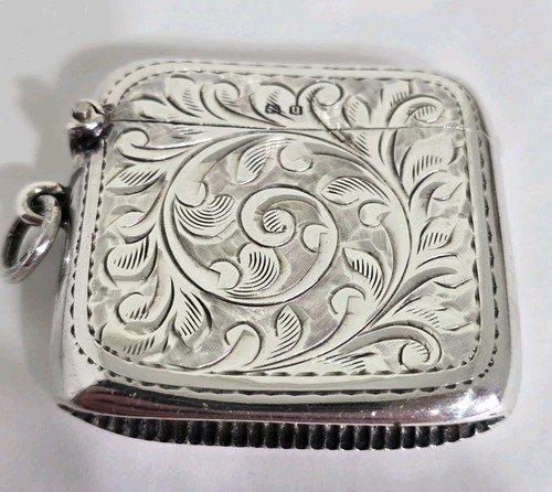 Antique sterling silver - , vesta
