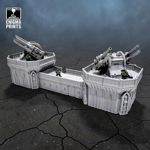 Twin turret bastion 28mm - twin,