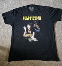 ADULTS VINTAGE PULP FICTION T SHIRT BLACK SIZE XL VGC QUENTIN TARANTINO