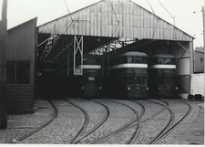 Mumbles Railway Tram Depot Swansea 1959 real photograph reprint d
