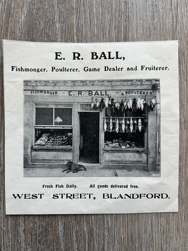 1905 small advert e - e.r, ball