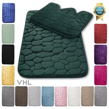 Diamond  Bath Mat Set Pedestal