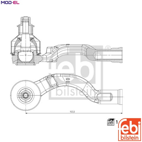 Tie rod end - tie,