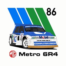 A3 Metro 6R4 Group B History WRC Rally CAR Poster Art Picture Print