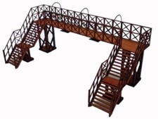 Ancorton Models Double Track Platform Footbridge - Laser Cut Wood Kit OO Gauge