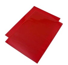 Red Mudflaps 50cm x 30cm 3mm MSA Rally Motorsport Universal Truck Trailer Van X2