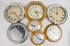 Job Lot Of 7x Wall Clocks Quartz Acctim London Clock Co & More Not Boxed