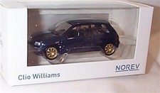 1993 Renault Clio Williams Dark Blue gold Wheels 1-43 scale new in box Norev