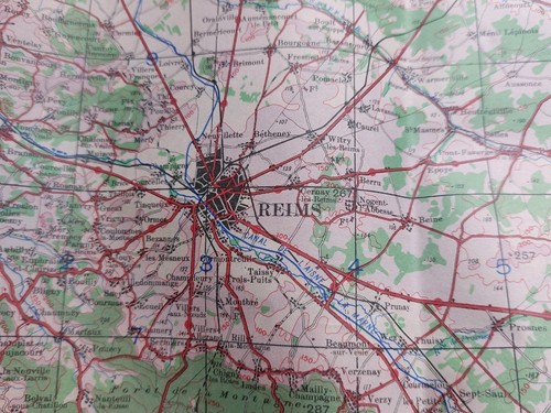 Ww2 british army raf map - british, army/raf