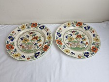 Masons Ironstone “ Bible “ 2 X Dinner Plates