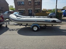 Yamaha Rib 380 YAM with 20hP Short Outboard with birthing trailer