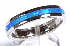Blue Fire Opal & 925 Sterling