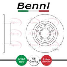 1x Brake Disc Rear Benni Fits