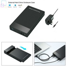 USB 3.0 2.5" 3.5" External SATA HDD SSD Hard Disk Drive Enclosure Caddy Case Box
