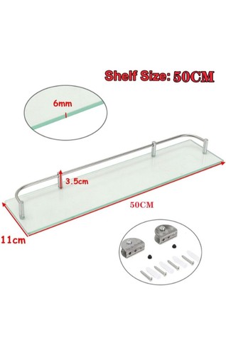 Glass shelf for bathroom - for, wall