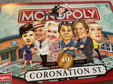 Monopoly Coronation Street 40 Years 1960 To 2000 Collectable Edition Vintage 