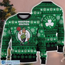 Merry Celtics larry ugly Christmas shirt Light Woodstock ugly Sweaer NG3394