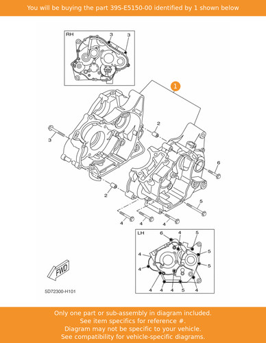Yamaha crankcase assy - yamaha,